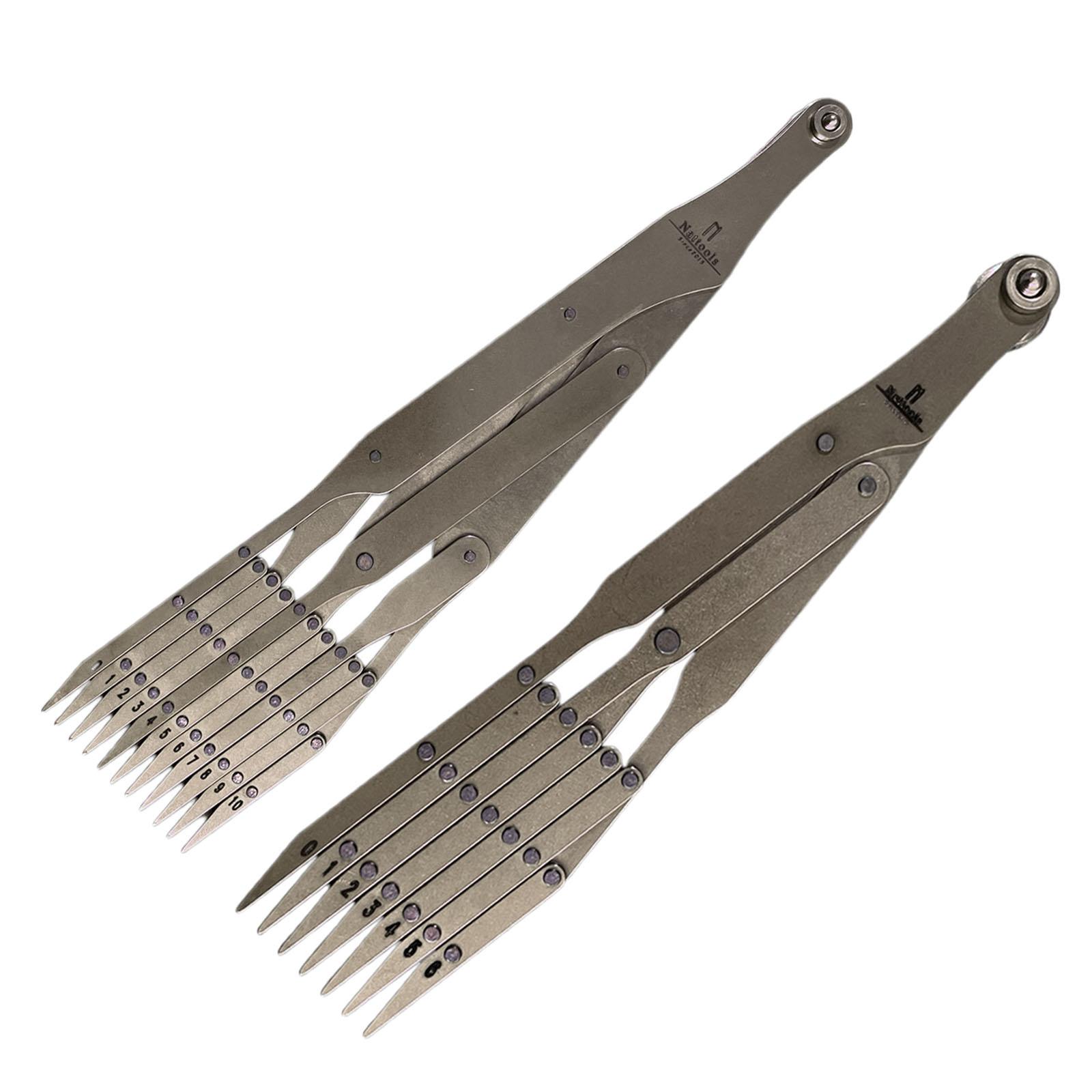 Sewing Gauge Ruler - อัปเกรดไม้บรรทัดวัดระยะสำหรับงานเย็บผ้า สแตนเลส สำหรับวัดระยะ ทำรังดุม และทำเครื่องหมายสำหรับงานผ้าม่าน