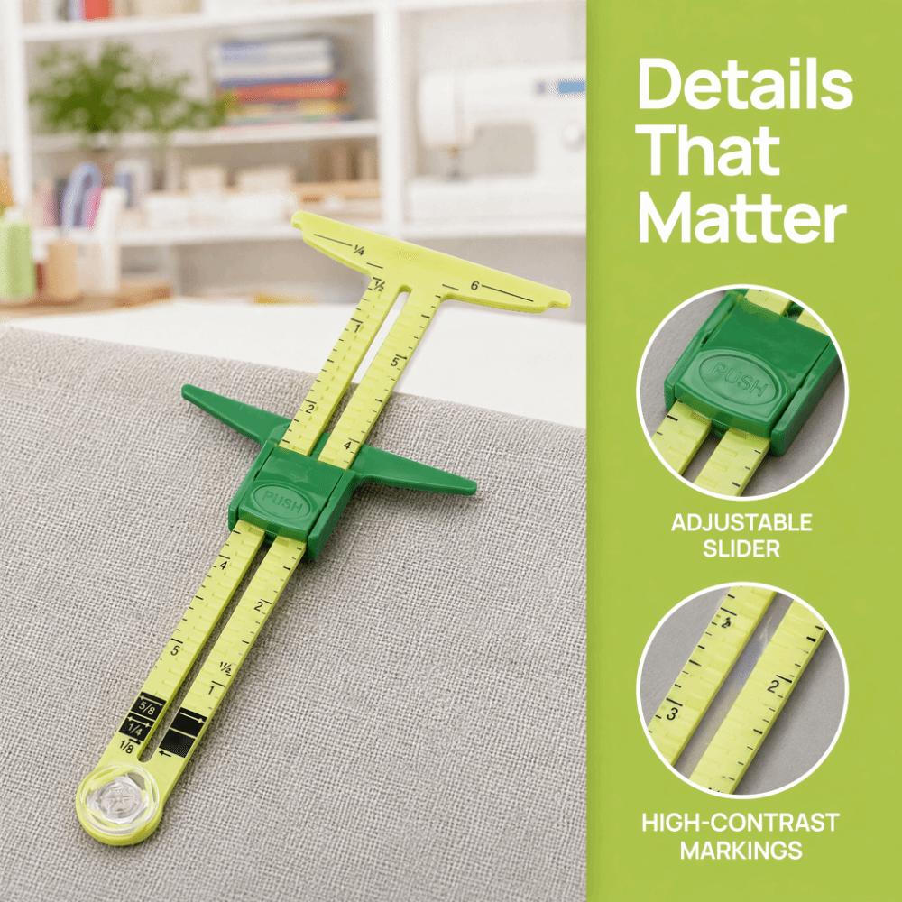 ไม้บรรทัดเย็บผ้าคุณภาพสูง 5-in - Sewing Gauge Ruler บทวิจารณ์และราคา