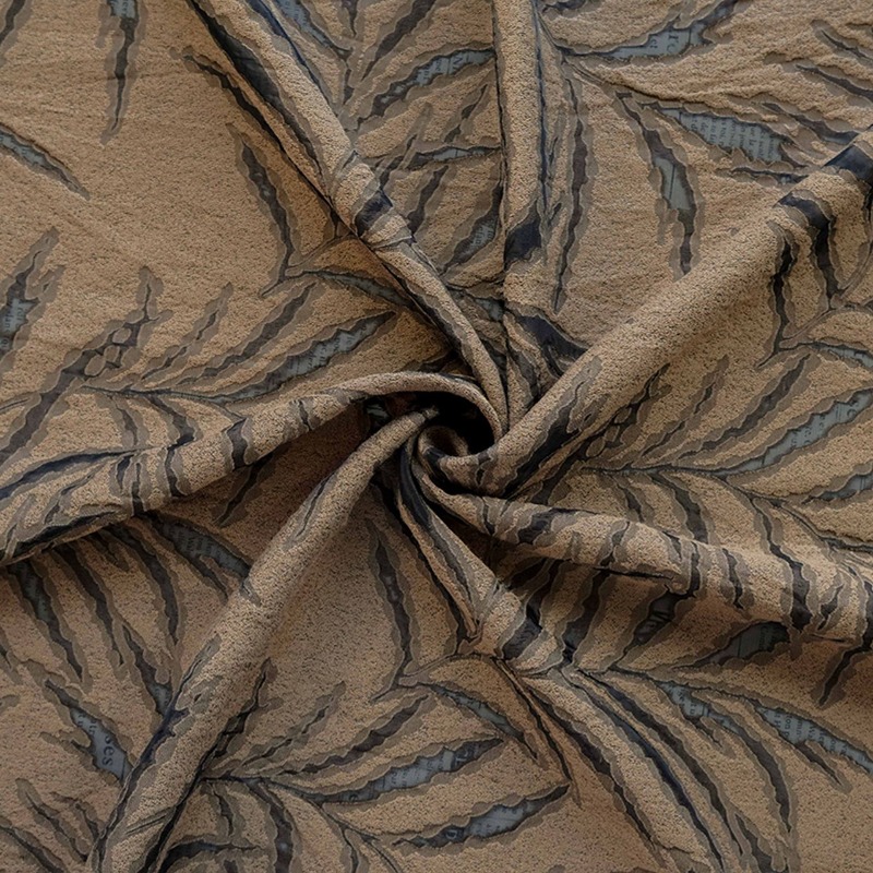 ผ้าแจ็คการ์ดลายใบปาล์ม 3D แบบว - Vintage Sewing Textile บทวิจารณ์และราคา