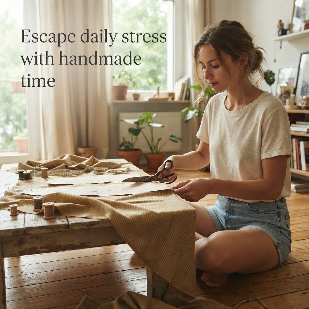 ผ้าลินินผสมผ้าฝ้ายลายทาง ย้อมส - Vintage Sewing Textile บทวิจารณ์และราคา